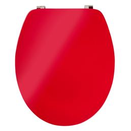 Toilettendesign einfarbig in rot