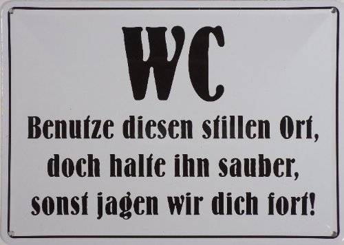 lustige WC Schilder ++ Preisvergleich ++ Sparangebot